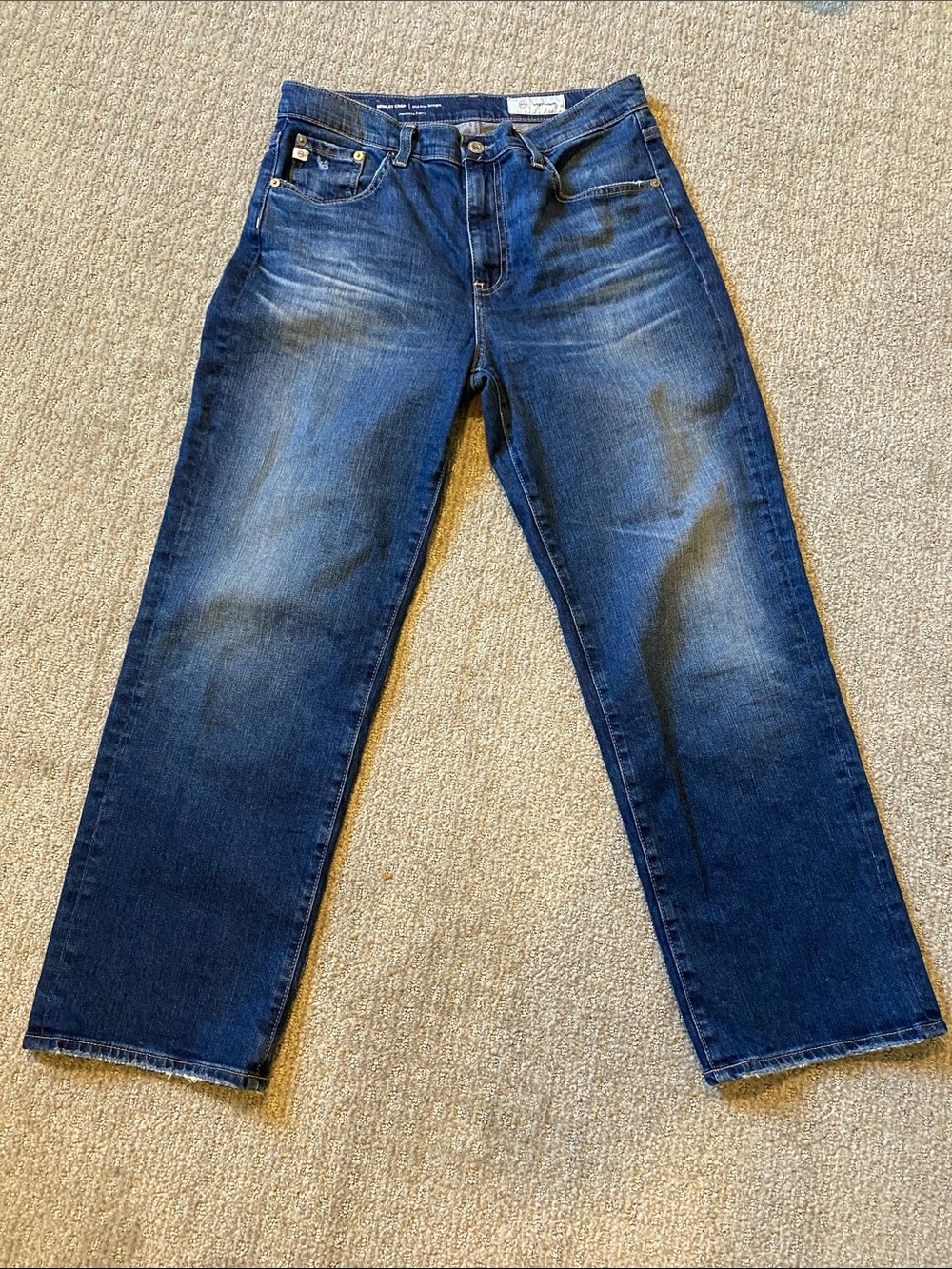 Ag Adriano Goldschmied Women's Brinley Straight-Leg Crop Jeans